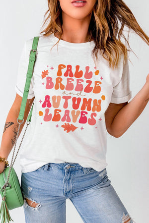 FALL BREEZE AUTUMN LEAVES Graphic T-Shirt - Sydney So Sweet