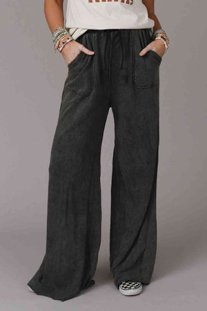 Wide Leg Pocketed Pants - Sydney So Sweet