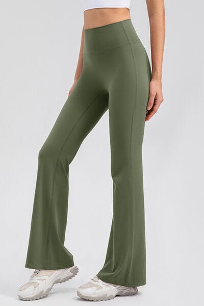 High Waist Straight Active Pants - Sydney So Sweet