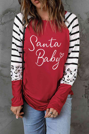 SANTA BABY Graphic Long Sleeve T-Shirt - Sydney So Sweet