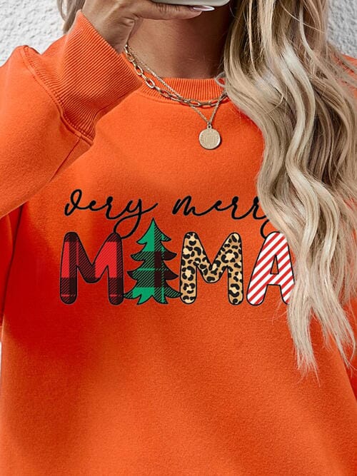 Very Merry Mama Long Sleeve Graphic Sweatshirt - Sydney So Sweet