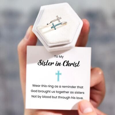 Zircon 925 Sterling Silver Double Cross Bypass Ring - Sydney So Sweet