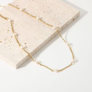 Freshwater Pearl 18K Gold-Plated Necklace - Sydney So Sweet