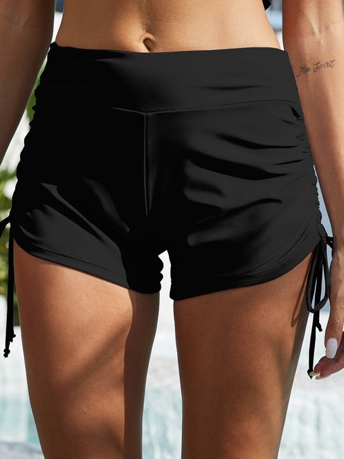 Drawstring Mid-Rise Waist Swim Shorts - Sydney So Sweet