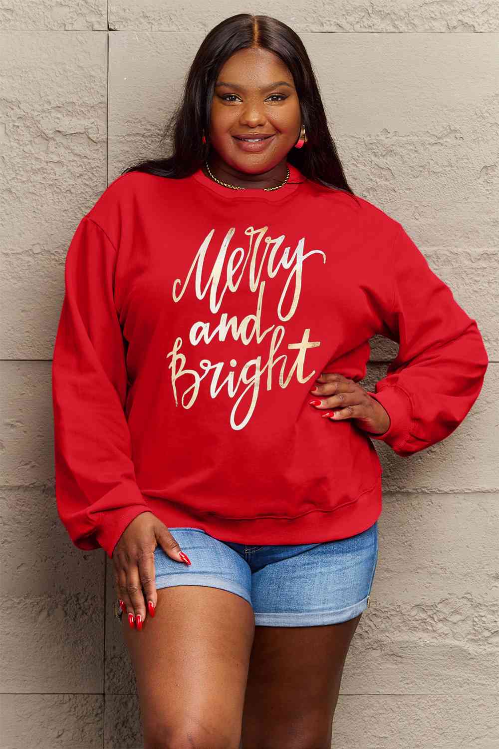 MERRY AND BRIGHT Graphic Sweatshirt - Sydney So Sweet