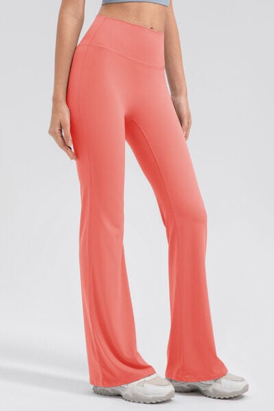 High Waist Straight Active Pants - Sydney So Sweet