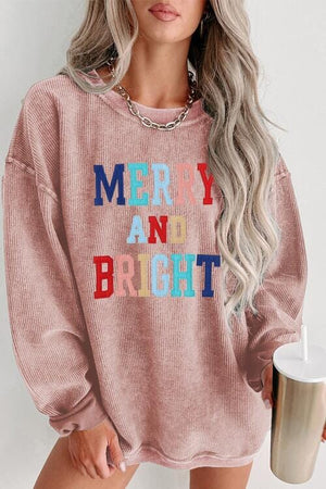 MERRY AND BRIGHT Graphic Sweatshirt - Sydney So Sweet