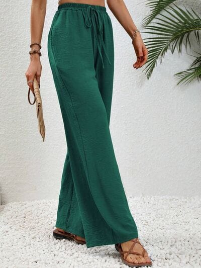 Wide Leg Drawstring Pants - Sydney So Sweet