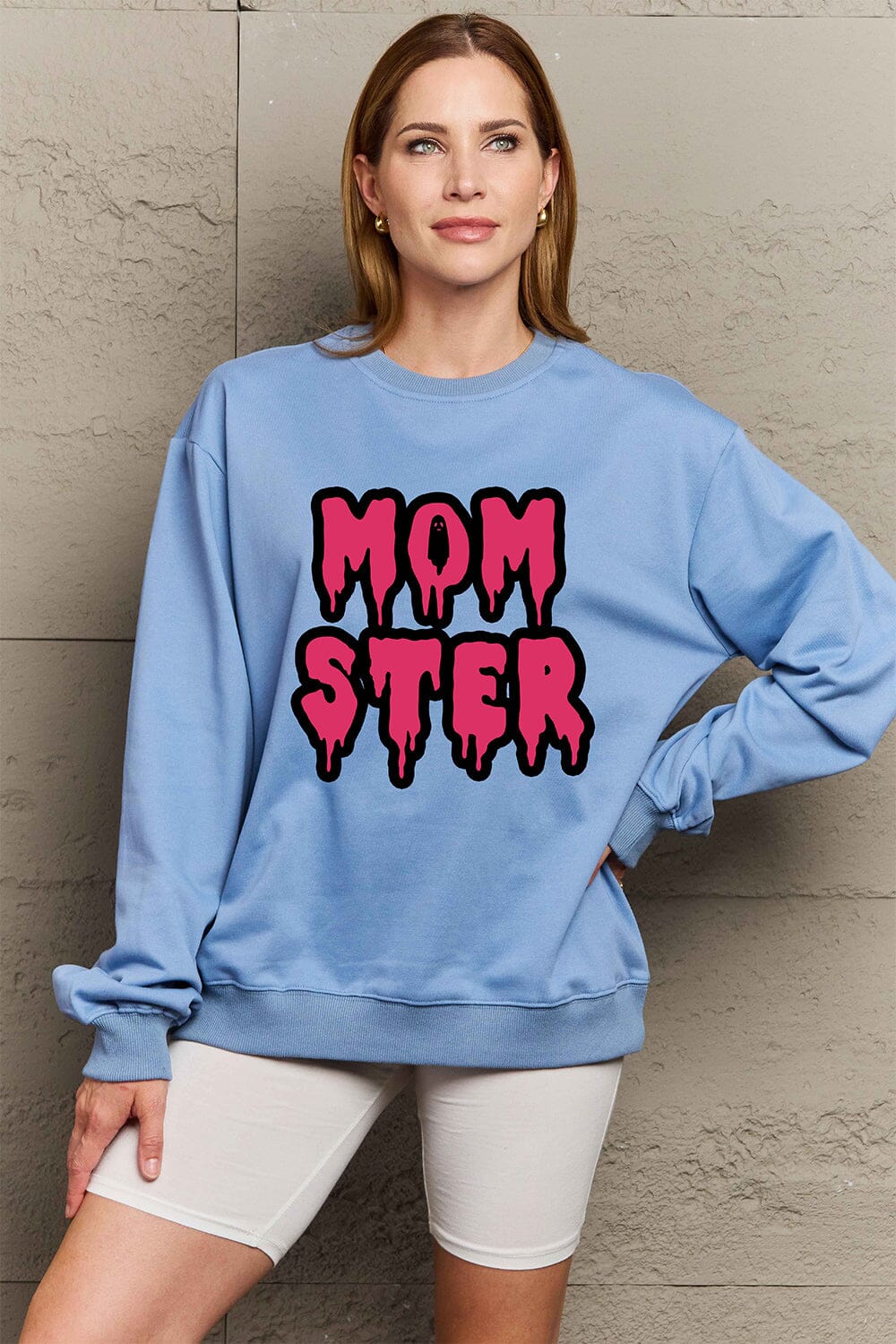 Simply Love Full Size MOM STER Graphic Sweatshirt - Sydney So Sweet