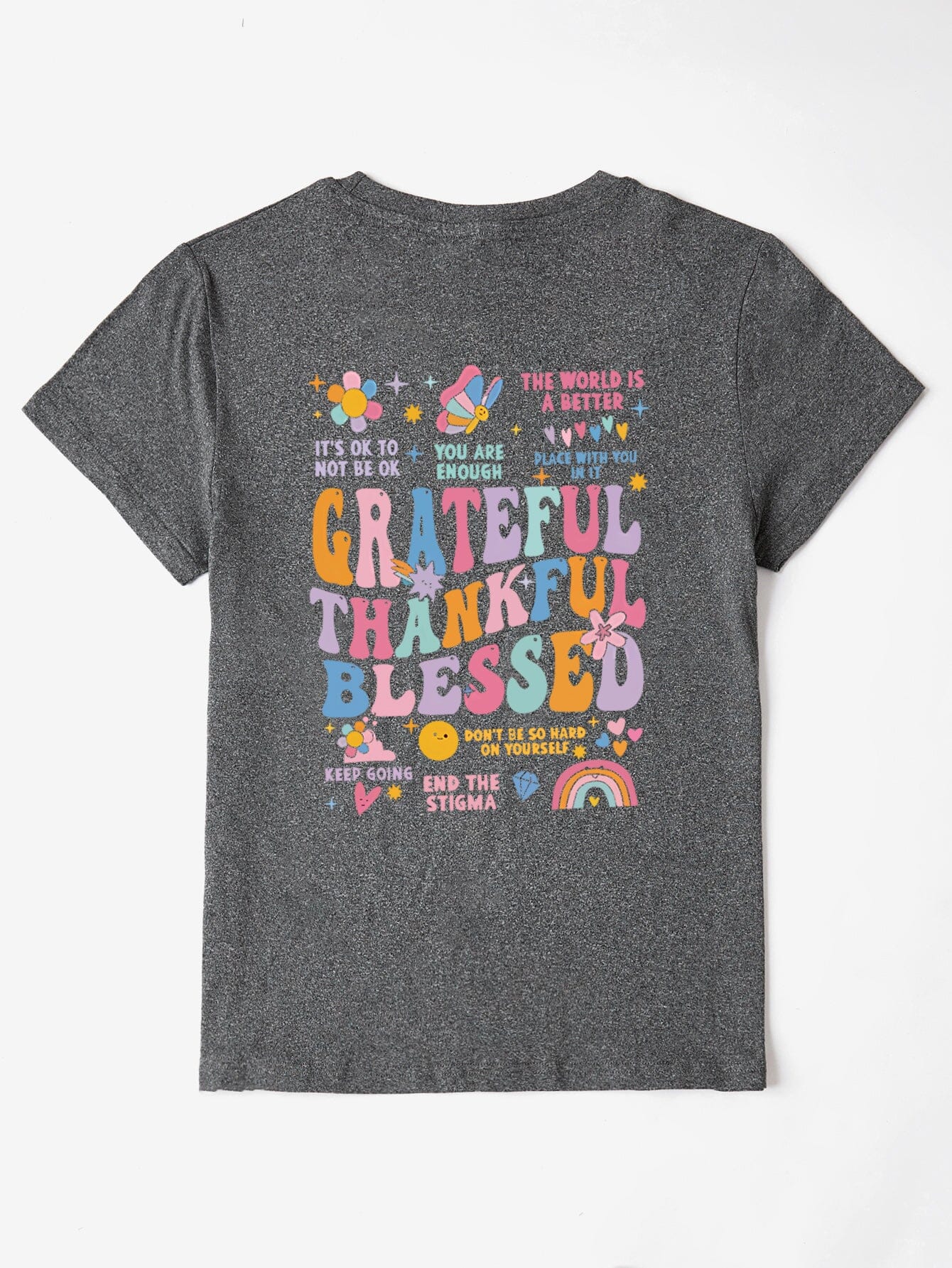 Grateful Thankful Blessed Women's Graphic Short Sleeve T-Shirt - Sydney So Sweet