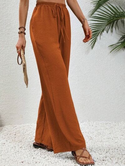 Wide Leg Drawstring Pants - Sydney So Sweet