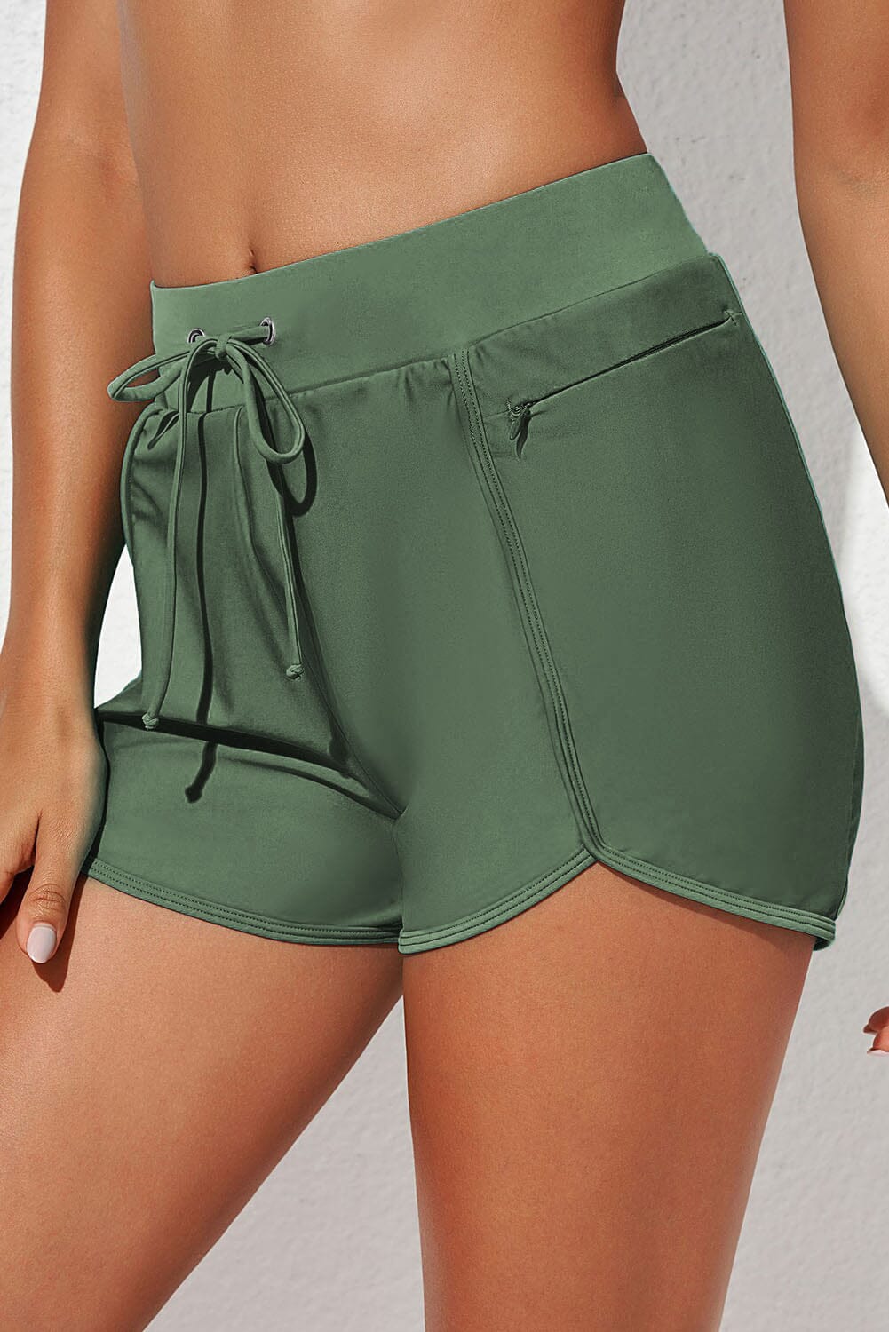 Drawstring Waist Swim Shorts - Sydney So Sweet