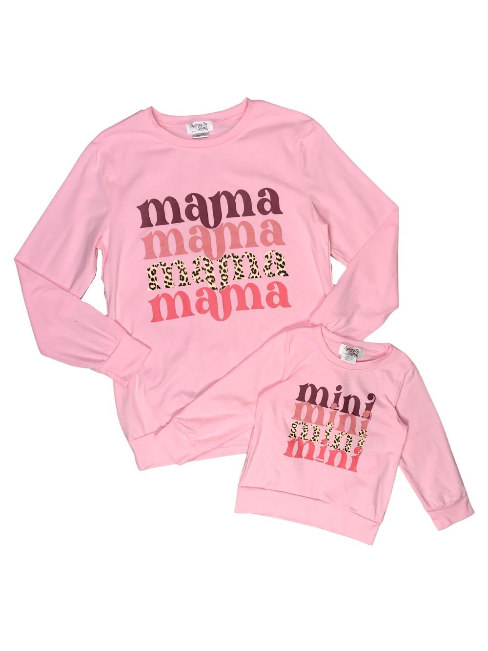 Mommy and Me - Mama & Mini Pink Cheetah Matching Tops